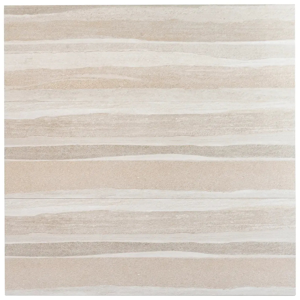 Dunescape Deco Beige 12x36 Large Format Ceramic Tile | Tile Club