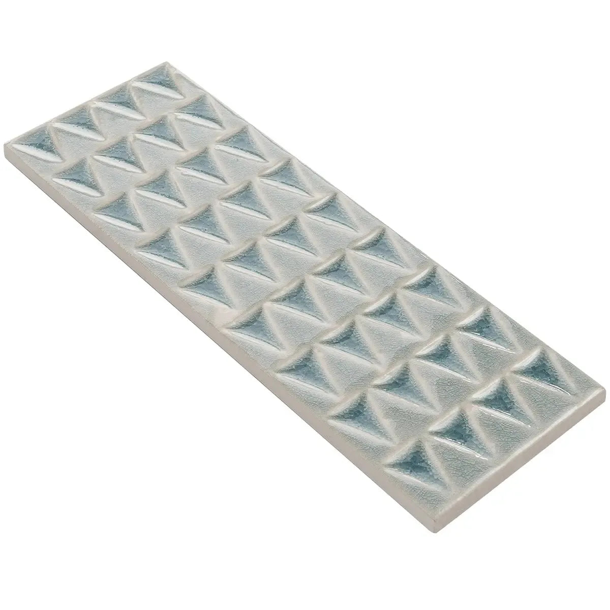 Cayo Sky Crackle Ceramic Subway Tile | Tile Club