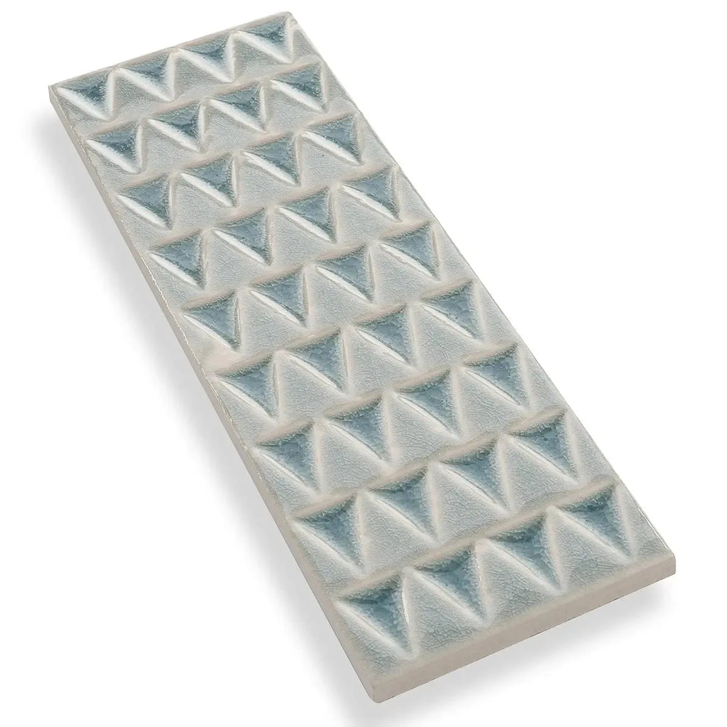 Cayo Sky Crackle Ceramic Subway Tile | Tile Club