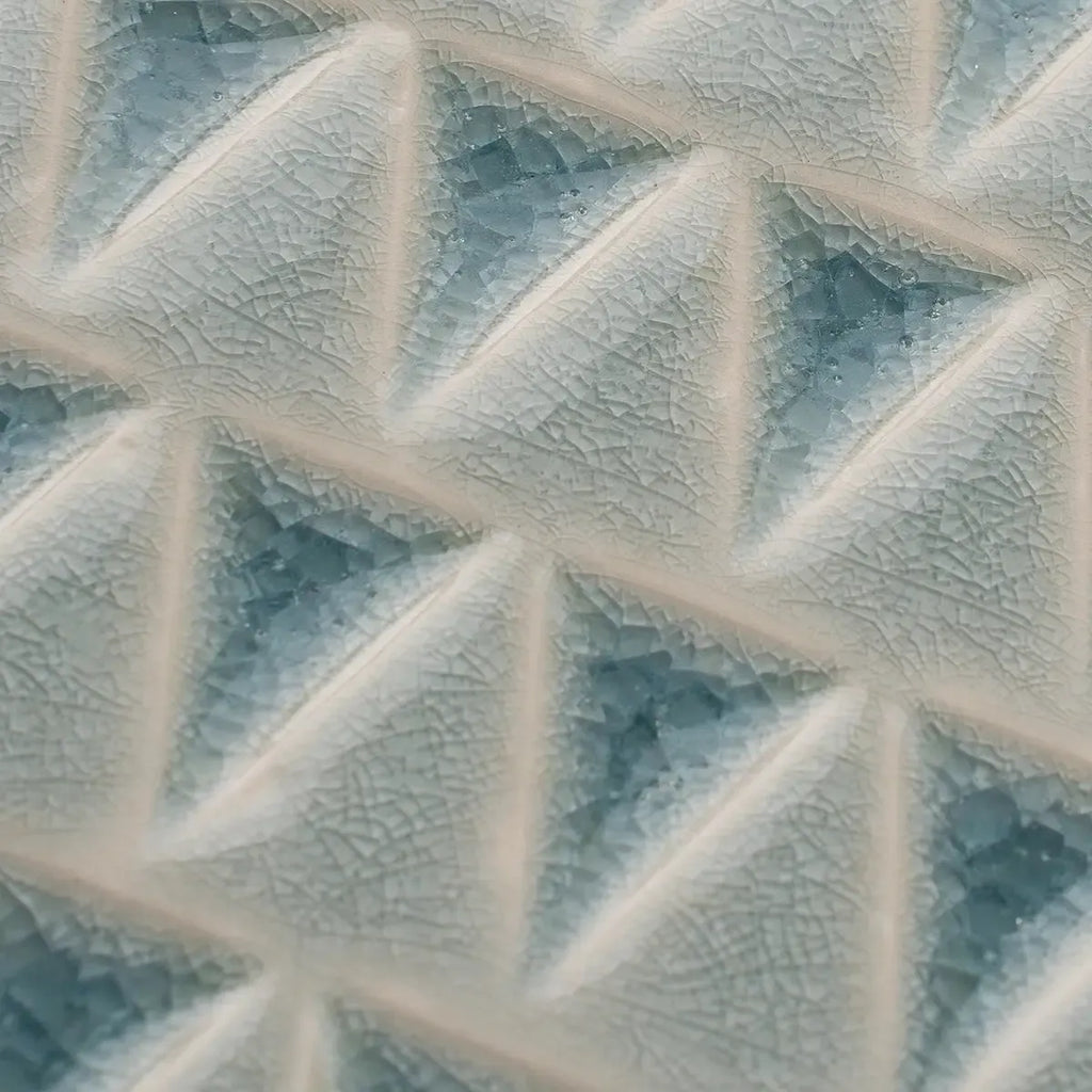 Cayo Sky Crackle Ceramic Subway Tile | Tile Club