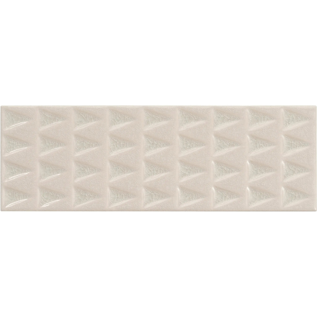 Cayo White Crackle Ceramic Subway Tile | Tile Club