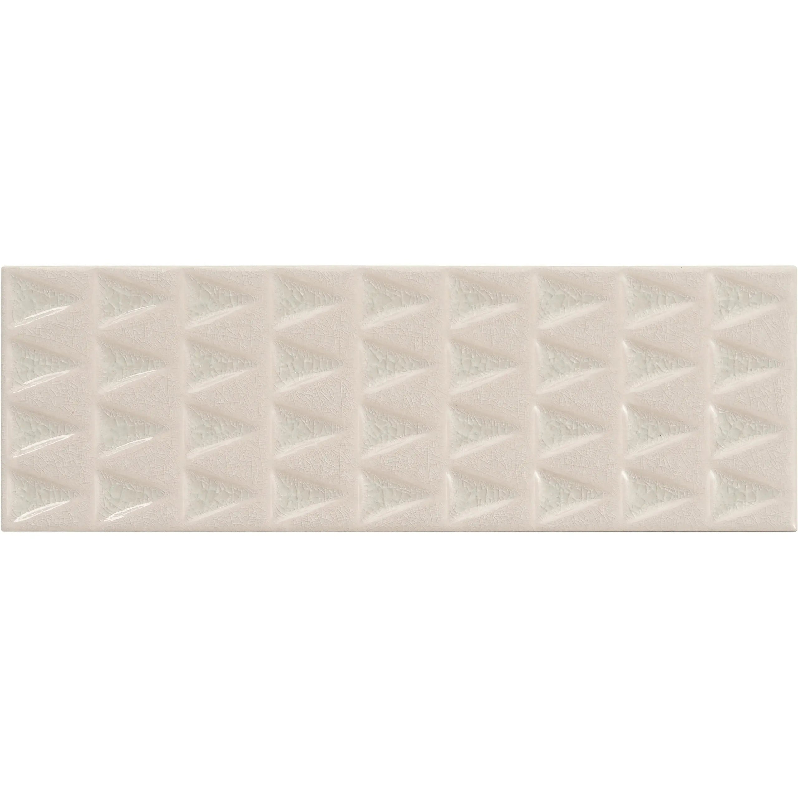 Cayo White Crackle Ceramic Subway Tile | Tile Club