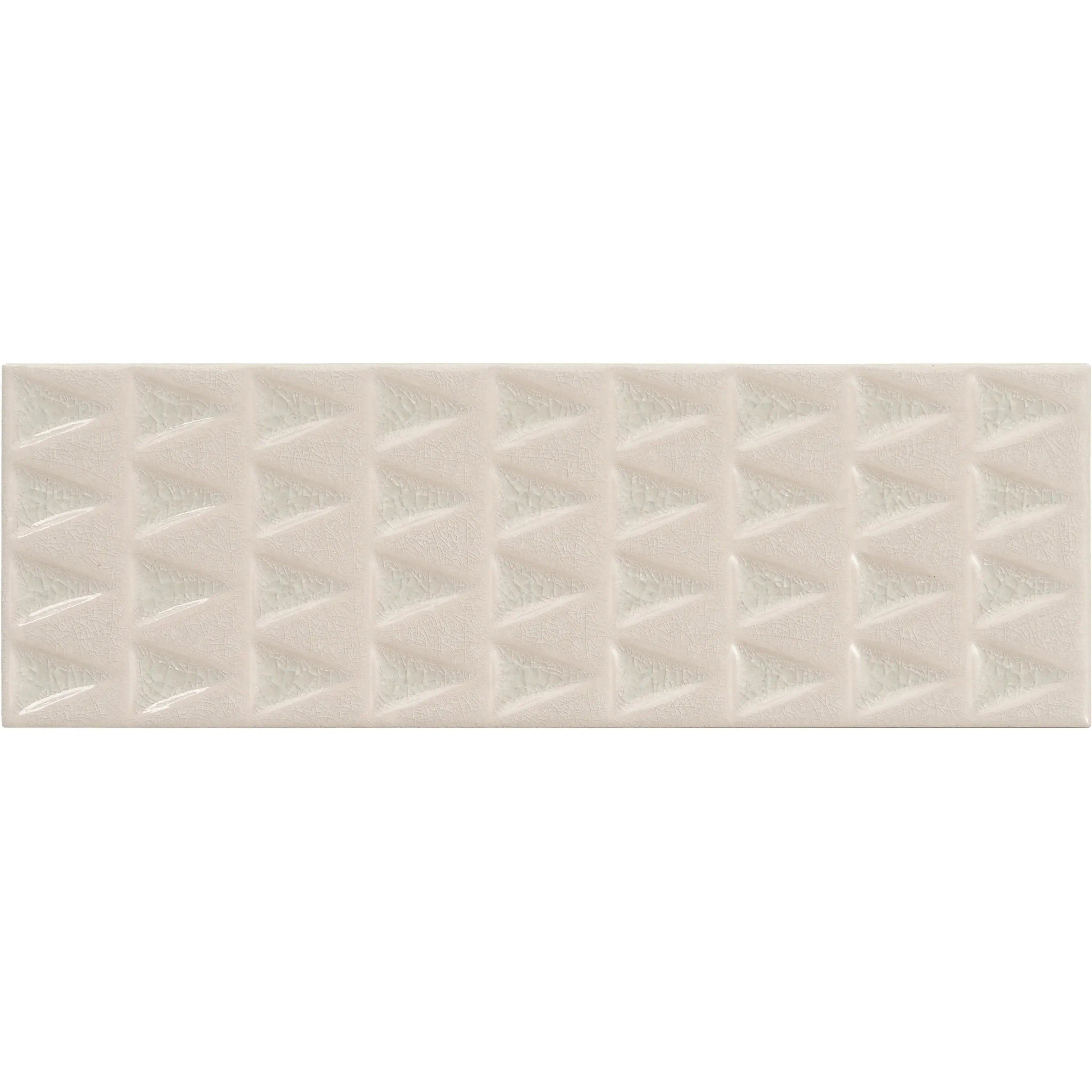 Cayo White Crackle Ceramic Subway Tile | Tile Club