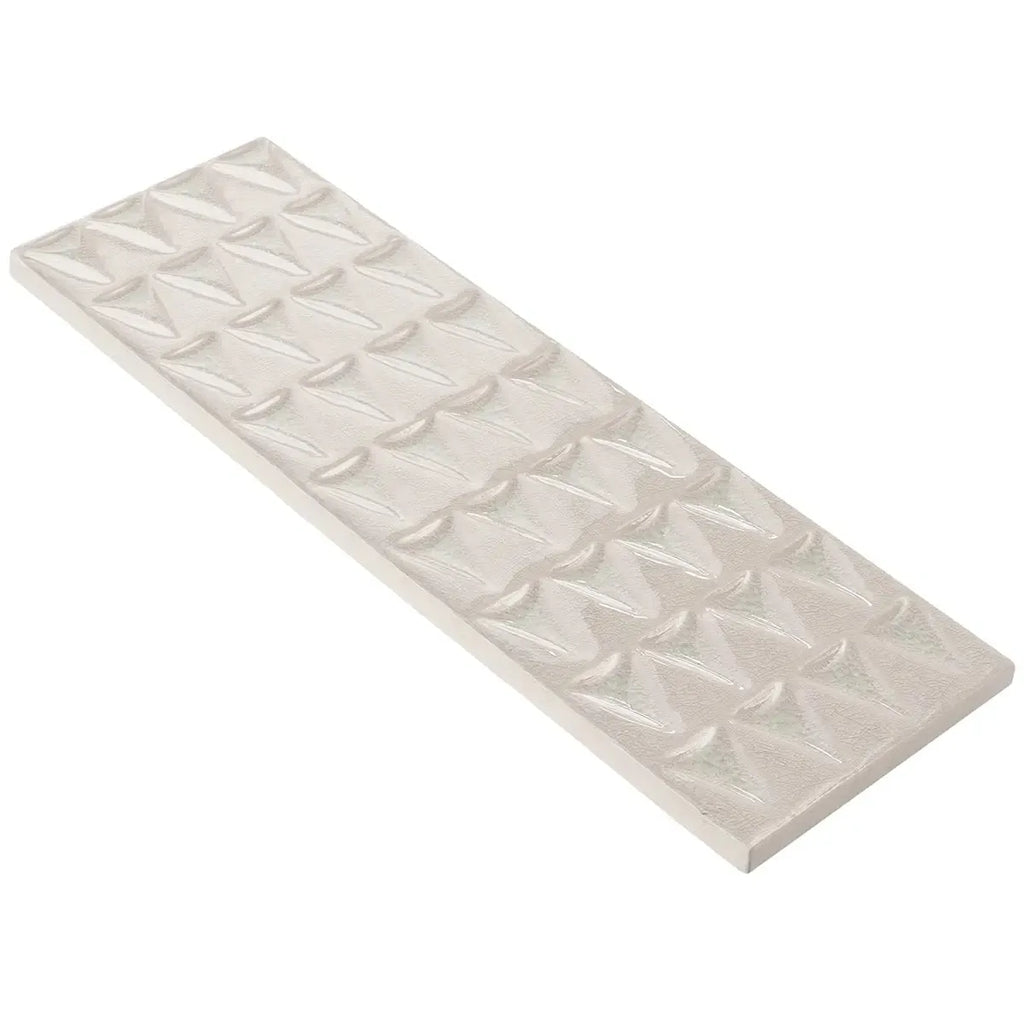 Cayo White Crackle Ceramic Subway Tile | Tile Club