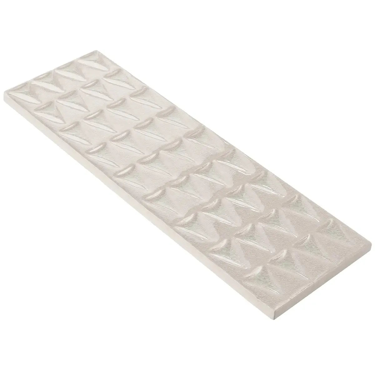 Cayo White Crackle Ceramic Subway Tile | Tile Club