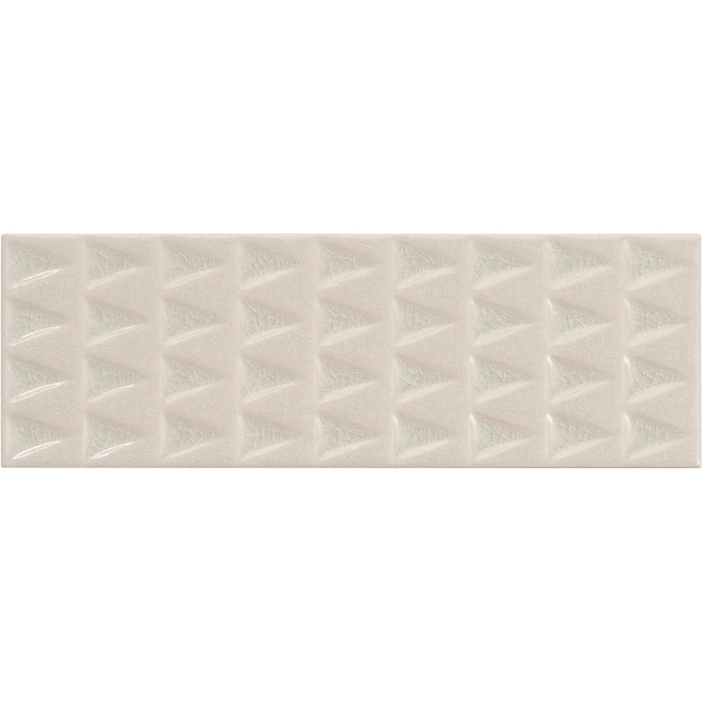 Cayo White Crackle Ceramic Subway Tile | Tile Club