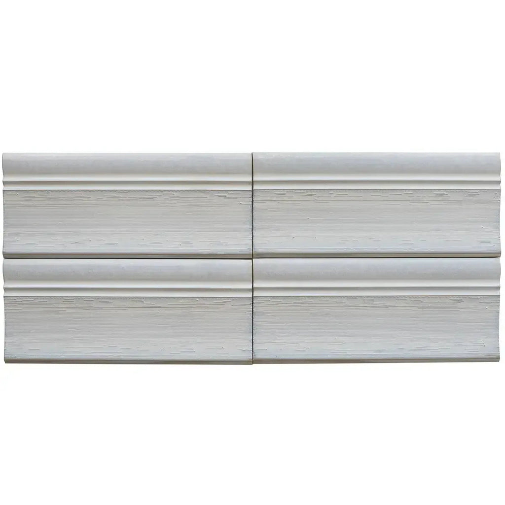 Struktura White Dimensional Porcelain Tile | Tile Club