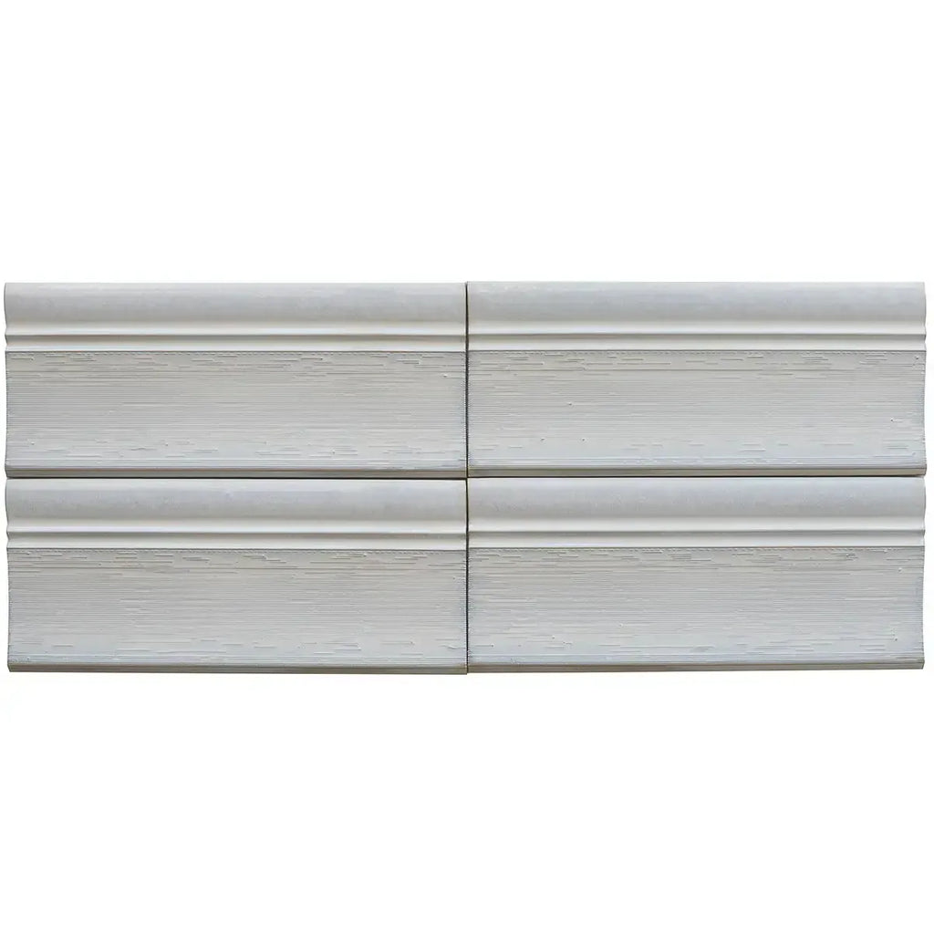 Struktura White Dimensional Porcelain Tile | Tile Club