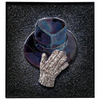 Pop Icon Hat and Glove Tiled Mosaic Mural