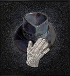 Pop Icon Hat and Glove Tiled Mosaic Mural