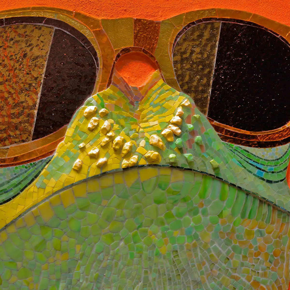 Fabulous Frog Tiled Mosaic Mural