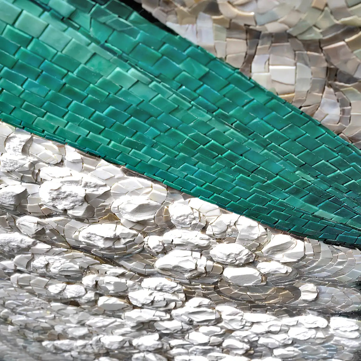 Stylish Sheep Tiled Mosaic Mural