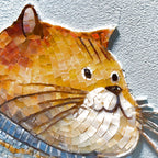 Huggable Kitty Tiled Mosaic Mural