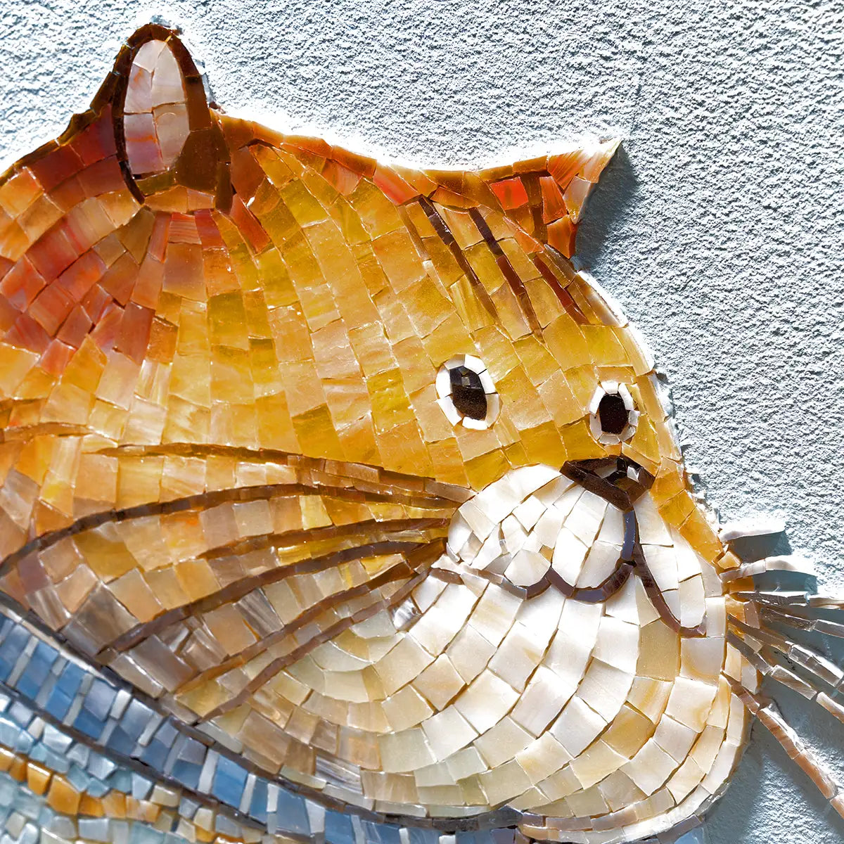 Huggable Kitty Tiled Mosaic Mural