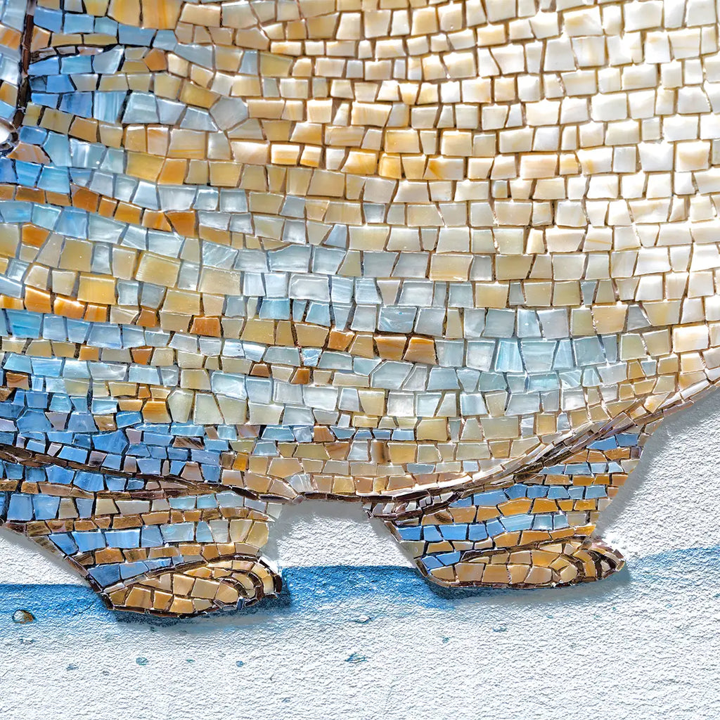 Huggable Kitty Tiled Mosaic Mural