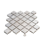 Silver Arabesque Mosaic Tile | Tile Club
