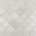 White Etched Arabesque Mosaic Tile | Tile Club