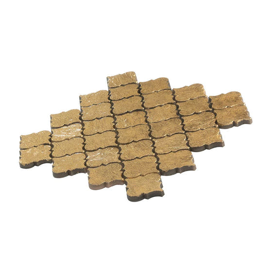 Gold Arabesque Mosaic Tile | Tile Club
