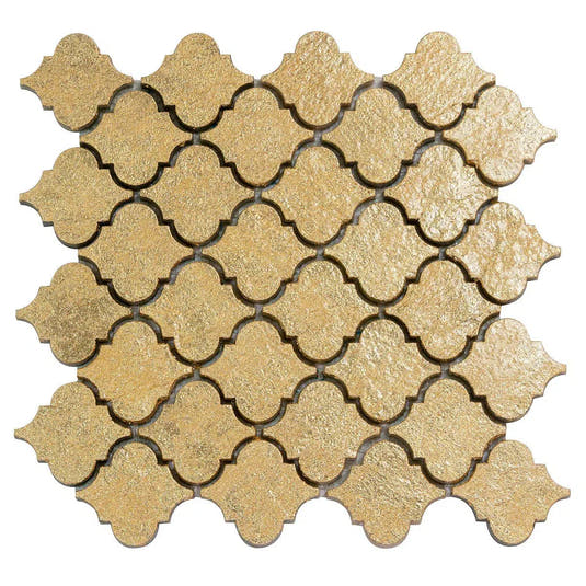 Gold Arabesque Mosaic Tile | Tile Club