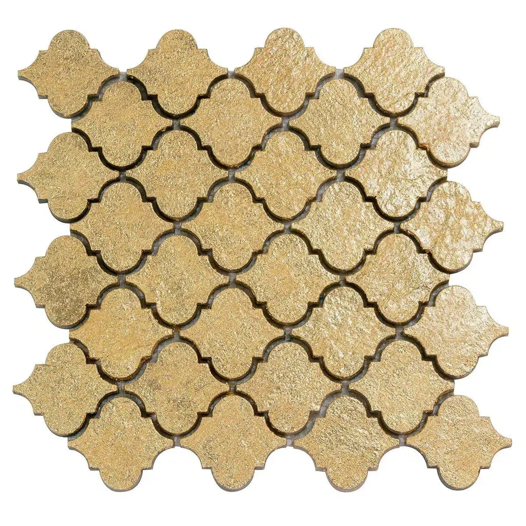 Gold Arabesque Mosaic Tile | Tile Club