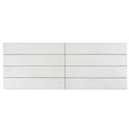 Formidus White Brick 3x16 Porcelain Tile | Tile Club