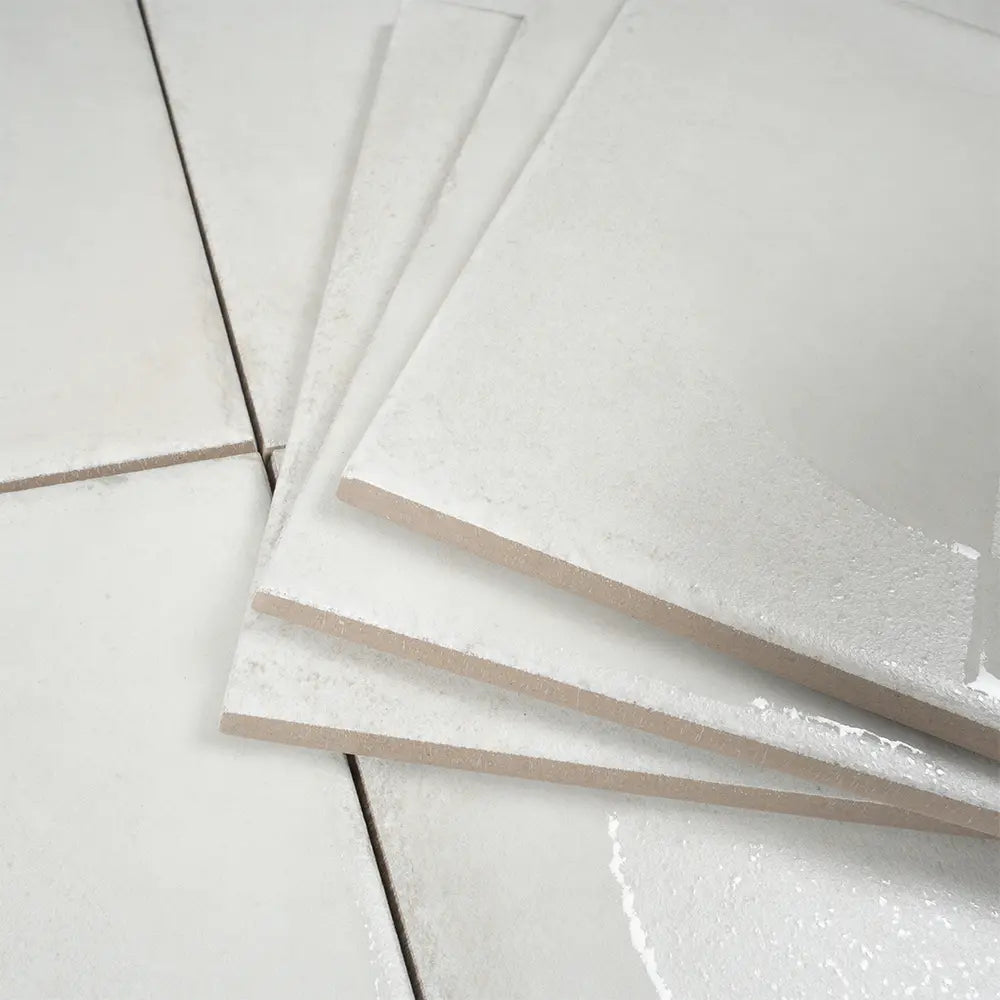 Formidus White Eclipse Square 8x8 Porcelain Tile | Tile Club