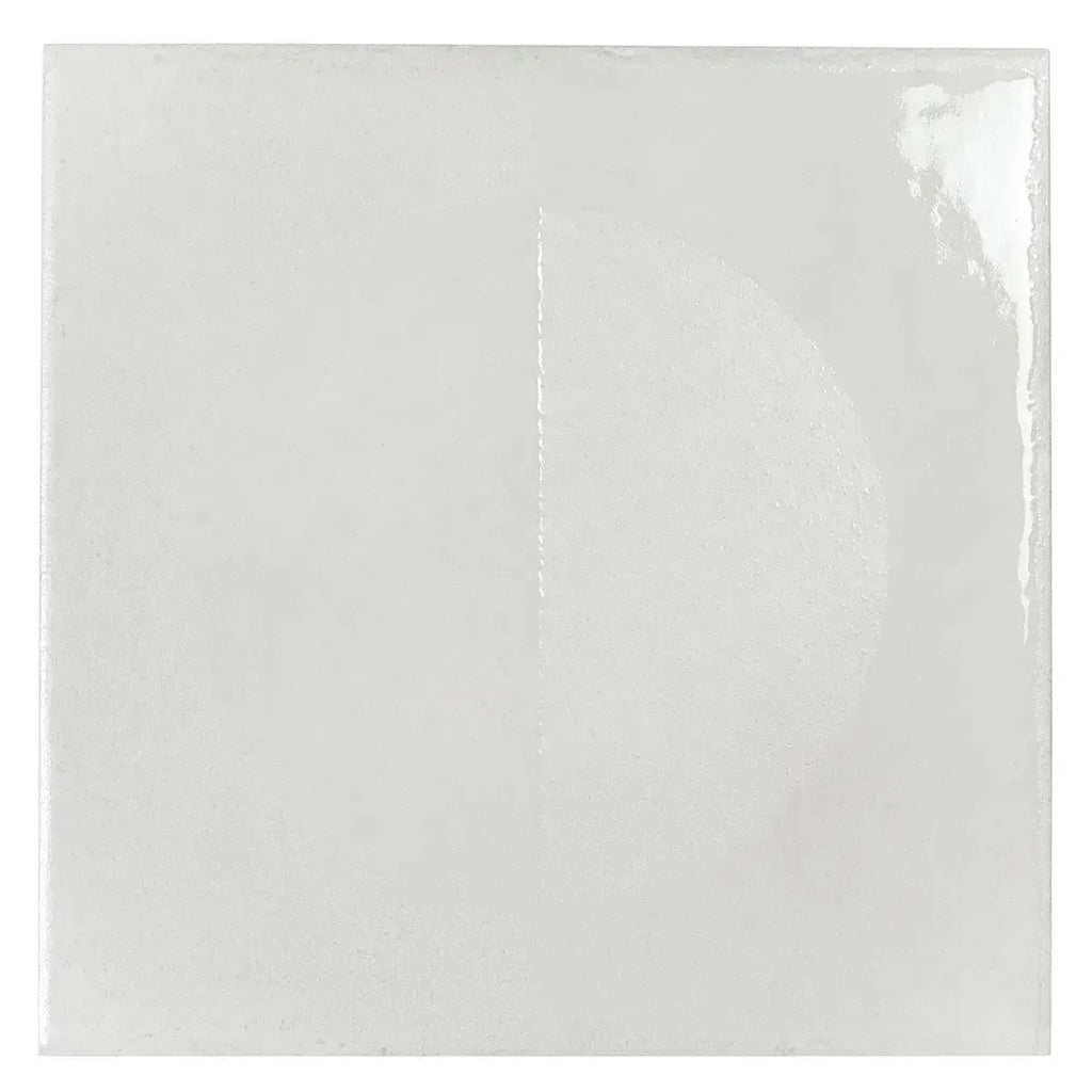 Formidus White Eclipse Square 8x8 Porcelain Tile | Tile Club