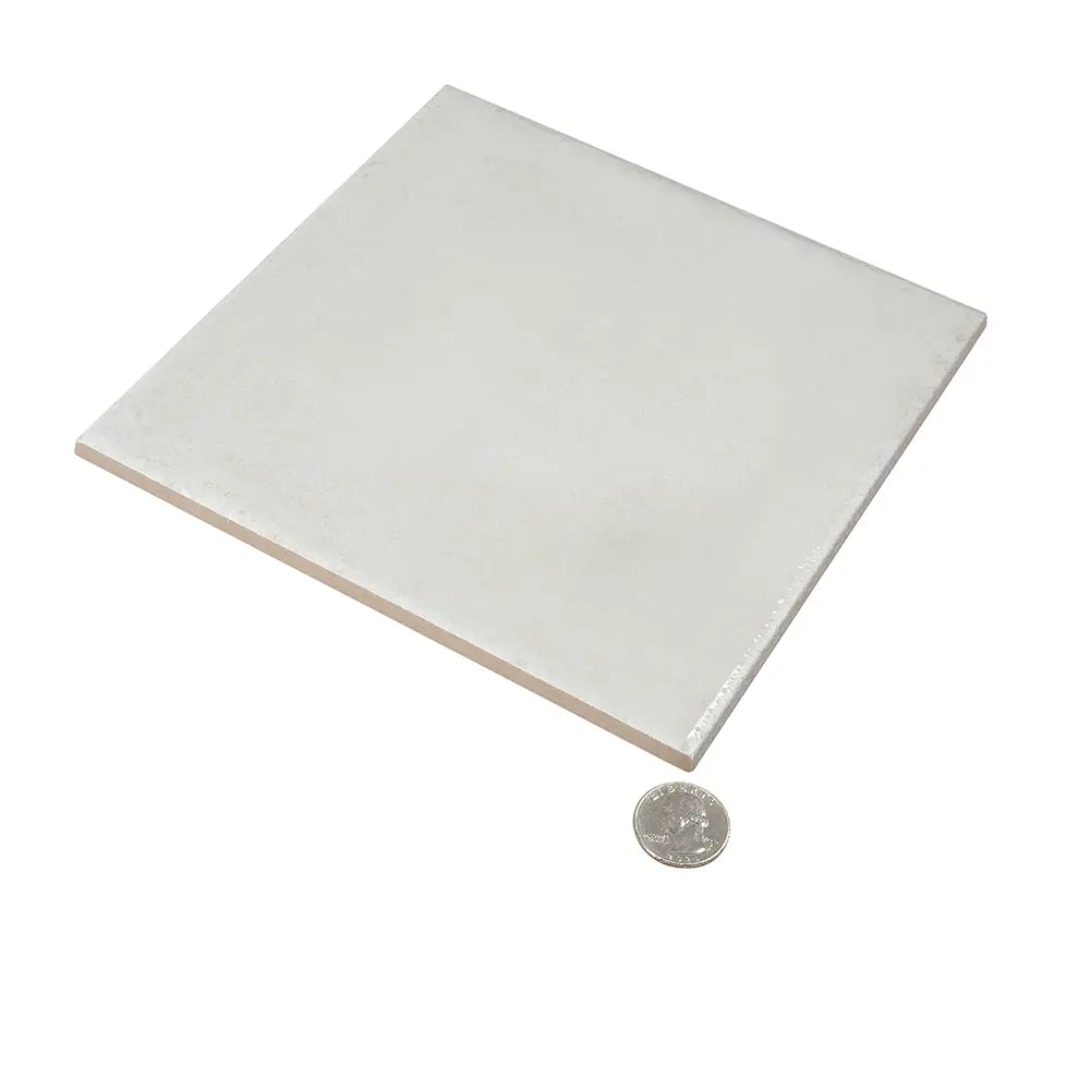 Formidus White Eclipse Square 8x8 Porcelain Tile | Tile Club
