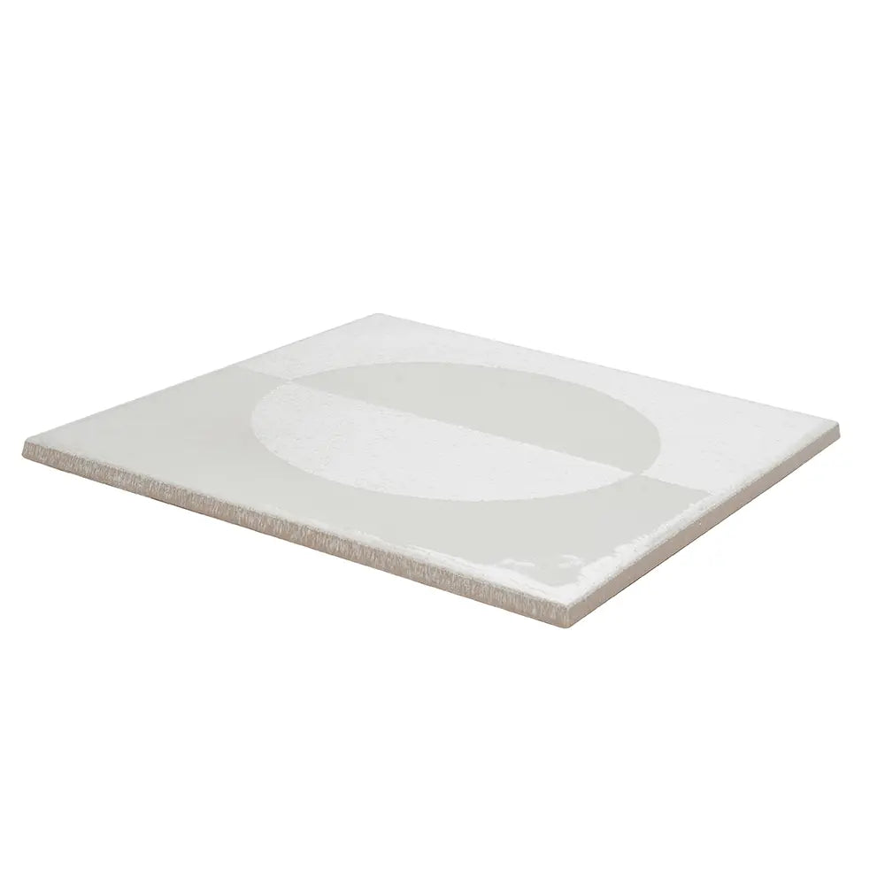 Formidus White Eclipse Square 8x8 Porcelain Tile | Tile Club