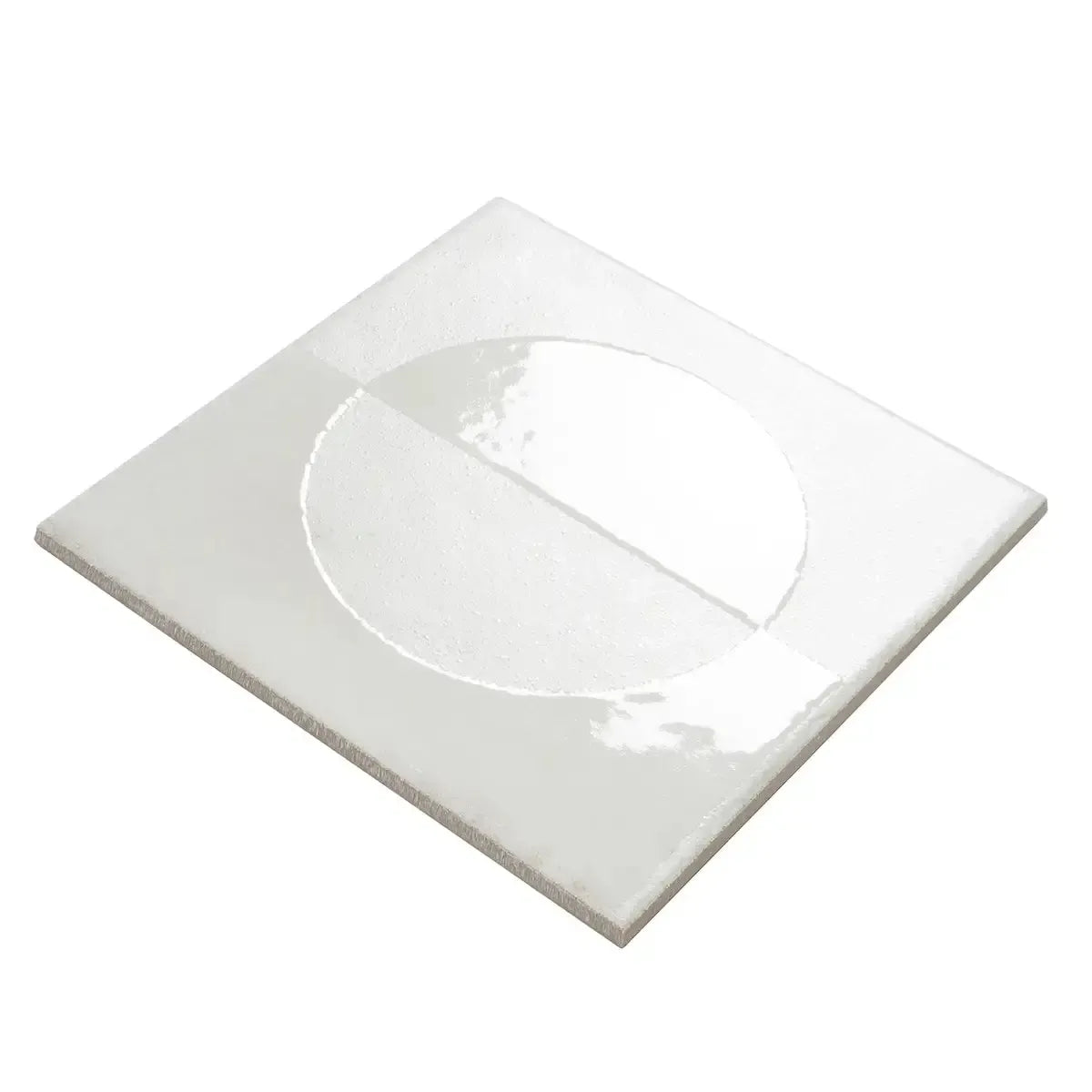 Formidus White Eclipse Square 8x8 Porcelain Tile | Tile Club