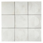 Formidus White Eclipse Square 8x8 Porcelain Tile | Tile Club