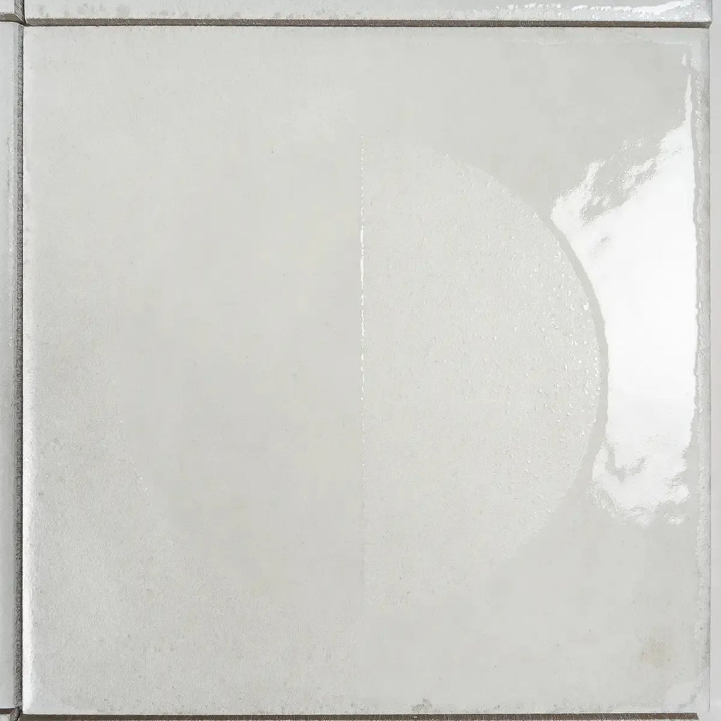 Formidus White Eclipse Square 8x8 Porcelain Tile | Tile Club