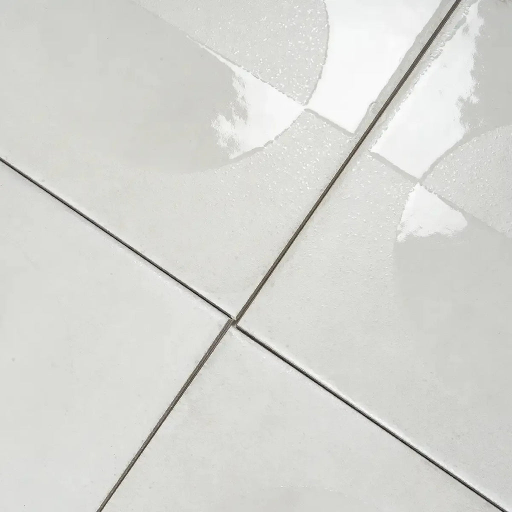 Formidus White Eclipse Square 8x8 Porcelain Tile | Tile Club