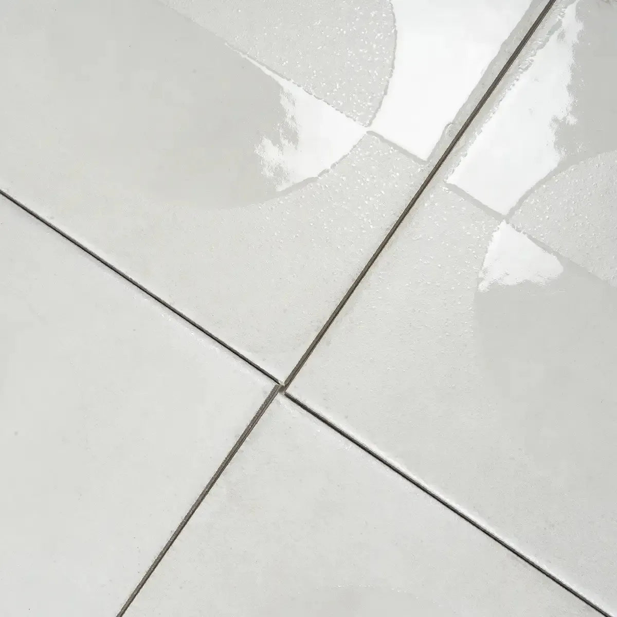 Formidus White Eclipse Square 8x8 Porcelain Tile | Tile Club