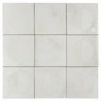 Formidus White Eclipse Square 8x8 Porcelain Tile | Tile Club