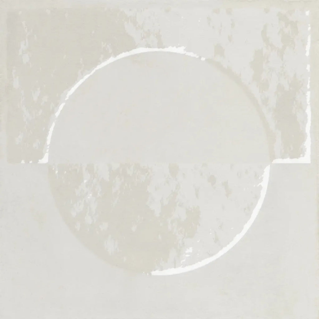 Formidus White Eclipse Square 8x8 Porcelain Tile | Tile Club