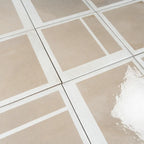 Formidus Taupe Deco Square 8x8 Porcelain Tile | Tile Club