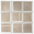 Formidus Taupe Deco Square 8x8 Porcelain Tile | Tile Club