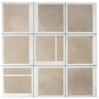 Formidus Taupe Deco Square 8x8 Porcelain Tile | Tile Club