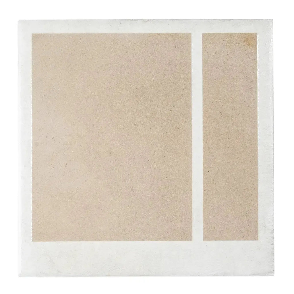 Formidus Taupe Deco Square 8x8 Porcelain Tile | Tile Club