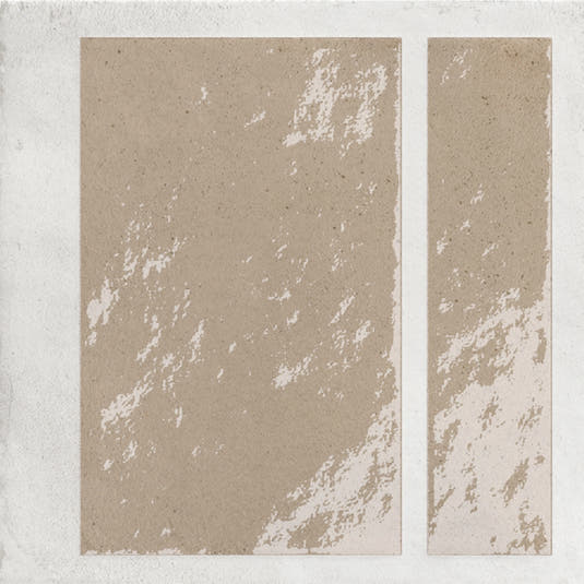 Formidus Taupe Deco Square 8x8 Porcelain Tile | Tile Club