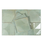 Formidus Sage Deco Square 8x8 Porcelain Tile | Tile Club
