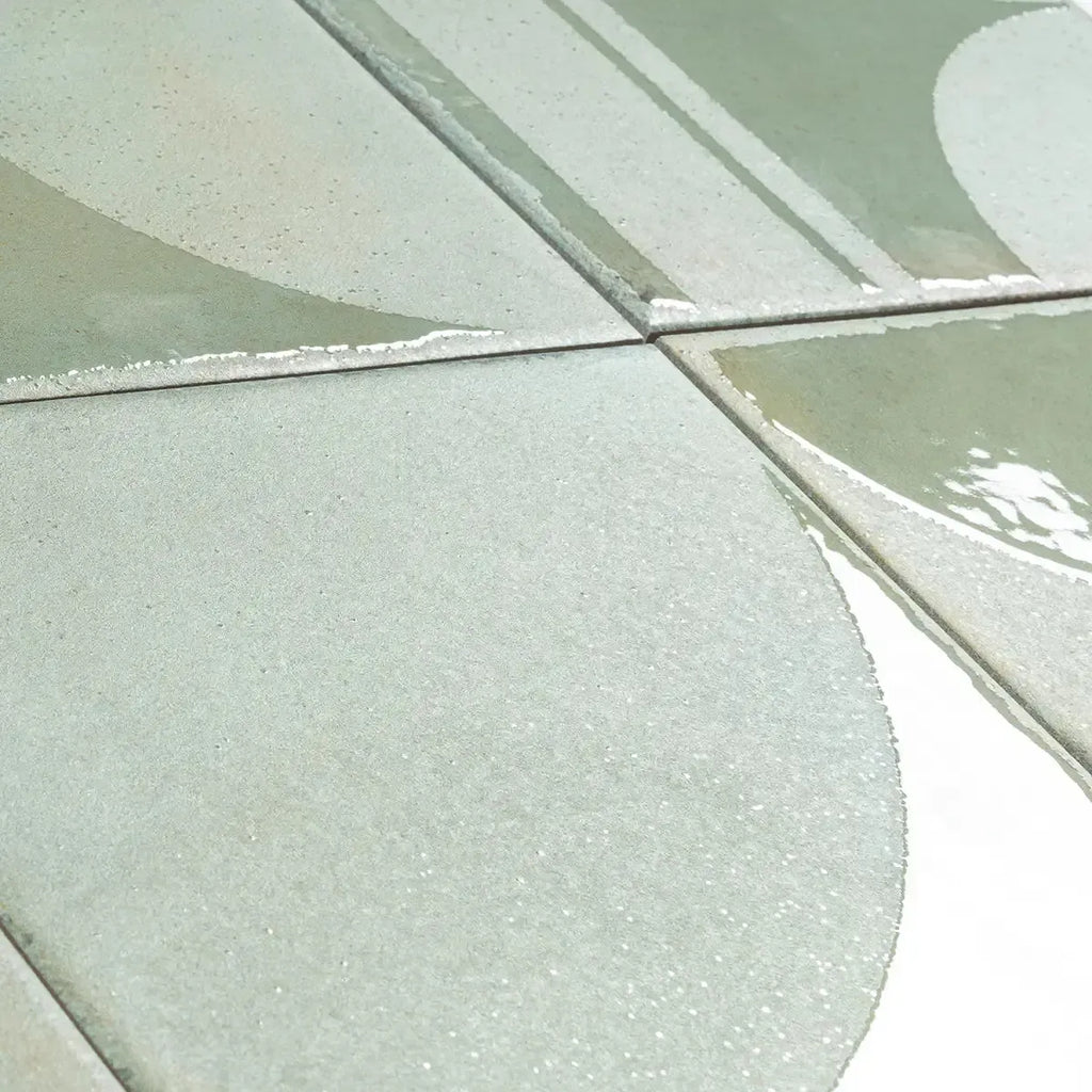 Formidus Sage Deco Square 8x8 Porcelain Tile | Tile Club