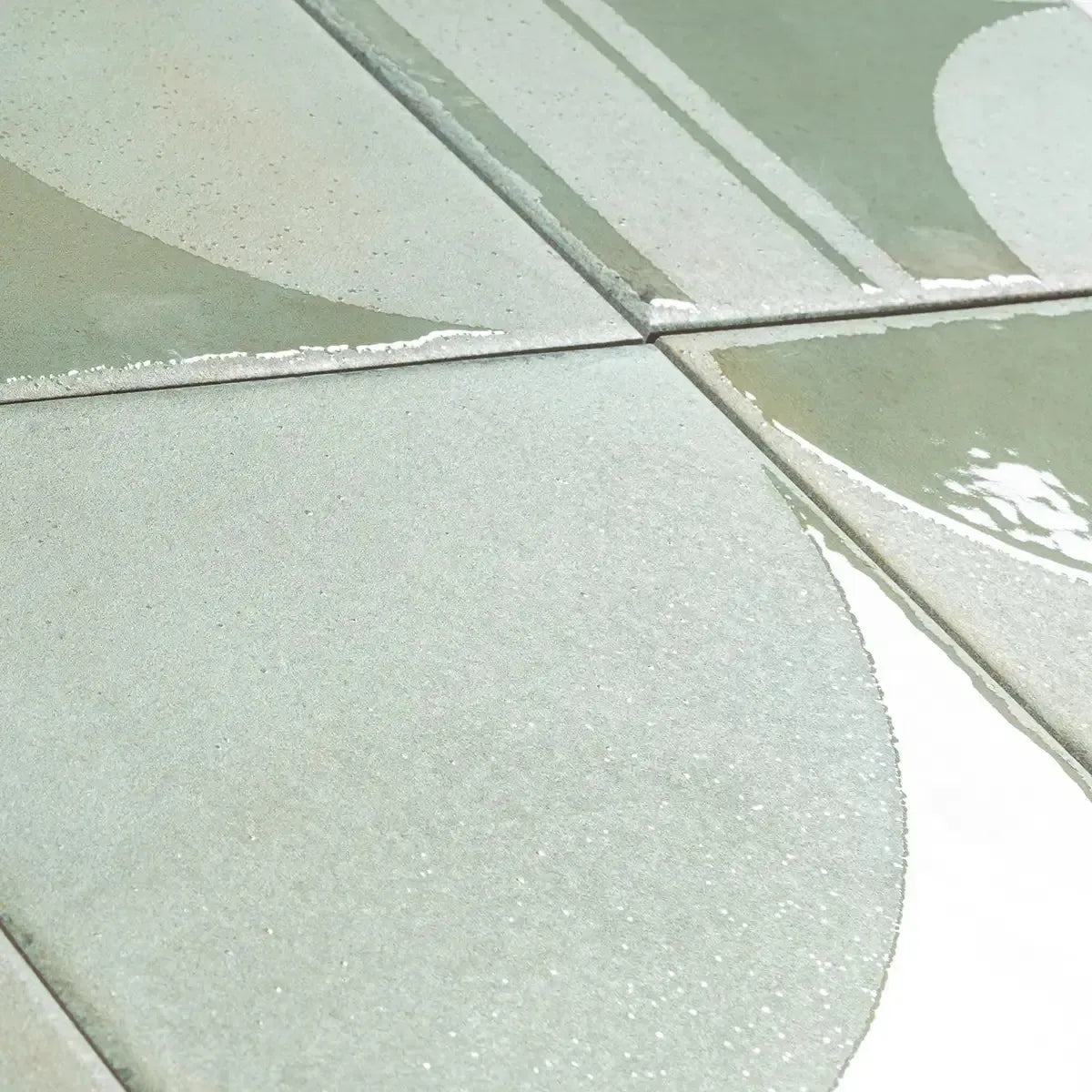 Formidus Sage Deco Square 8x8 Porcelain Tile | Tile Club