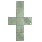 Formidus Sage Deco Square 8x8 Porcelain Tile | Tile Club