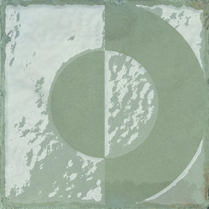 Formidus Sage Deco Square 8x8 Porcelain Tile Sample