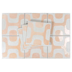 Formidus Terracotta Geo Deco Square 8x8 Porcelain Tile | Tile Club