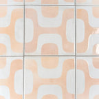 Formidus Terracotta Deco Square 8x8 Porcelain Tile | Tile Club