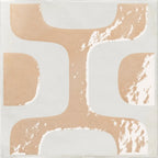 Formidus Terracotta Deco Square 8x8 Porcelain Tile | Tile Club