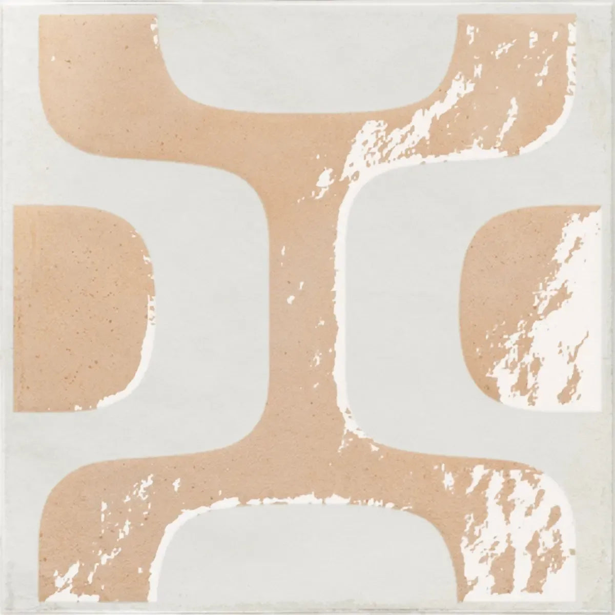 Formidus Terracotta Deco Square 8x8 Porcelain Tile | Tile Club